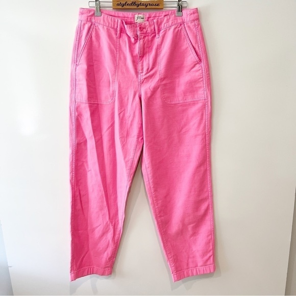J. Crew Foundry Utility Pant Pink NWT - Picture 1 of 15
